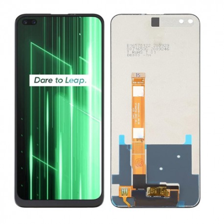 Ecran LCD vitre tactile Realme X50 Noir