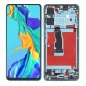 Ecran complet vitre tactile châssis Oled Huawei P30 ELE-L29 bleu