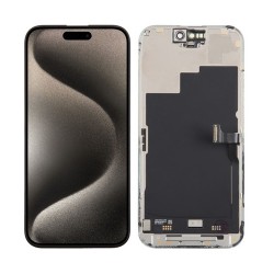 Ecran LCD vitre tactile iPhone 15 Pro noir (LTPS)