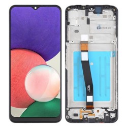 Ecran Lcd vitre tactile châssis Samsung Galaxy A22 5G A226B noir