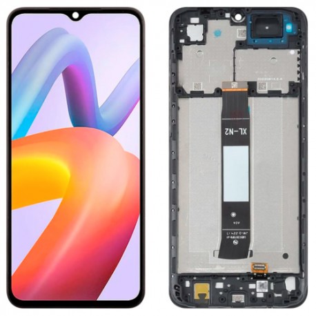 Ecran LCD vitre tactile chassis Xiaomi Redmi A1 Noir