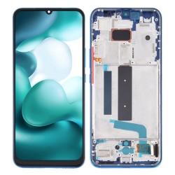 Ecran vitre tactile chassis Xiaomi Mi 10 lite 5G Noir