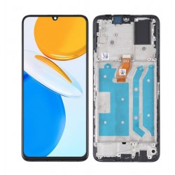 Ecran LCD vitre tactile chassis pour Honor X7 noir