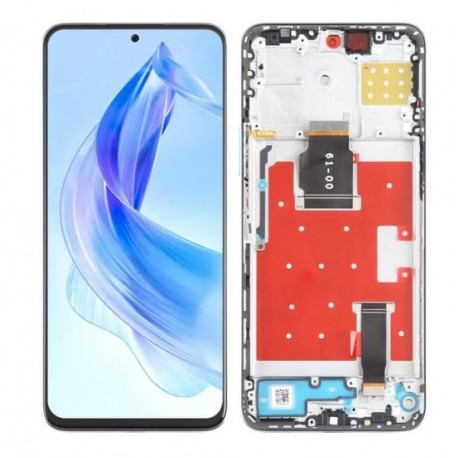 Ecran LCD vitre tactile châssis Honor 90 Lite noir CRT-NX1