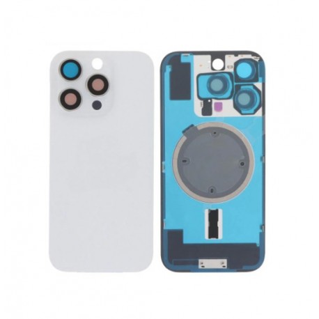 Vitre arrière iPhone 16 Pro avec MagSafe Blanc