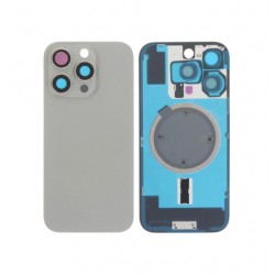 Vitre arrière iPhone 16 Pro avec MagSafe Titane Naturel