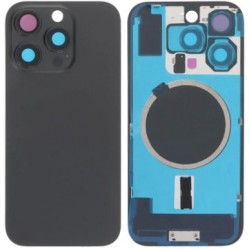Vitre arrière iPhone 16 Pro Max avec MagSafe Titane Noir
