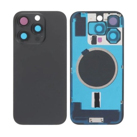 Vitre arrière iPhone 16 Pro Max avec MagSafe Titane Noir