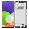 Ecran Complet Noir Galaxy A22 4G A225F Avec châssis