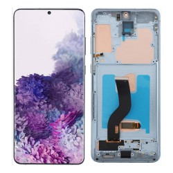 Ecran complet oled vitre tactile Samsung Galaxy S20 Plus Bleu