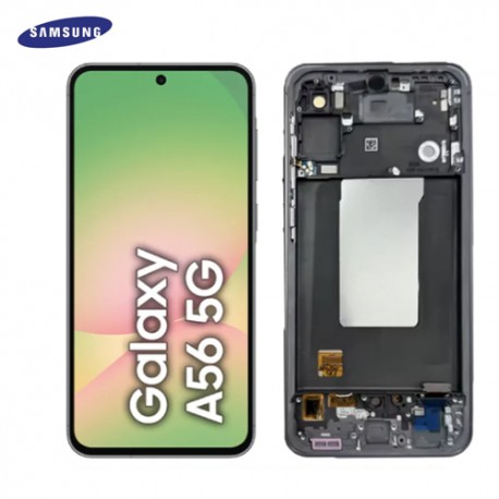Ecran complet original chassis Samsung Galaxy A56 5G A566B Noir