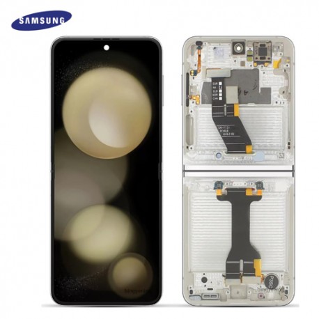 Ecran complet original Samsung Galaxy Z Flip 5 5G F731B Creme