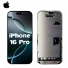 Ecran complet vitre tactile iPhone 16 Pro noir original services pack