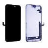 Ecran complet vitre tactile iPhone 16 noir pulled