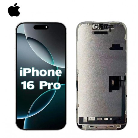Ecran complet vitre tactile iPhone 16 Pro noir original services pack