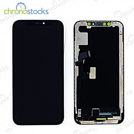 Ecran LCD + vitre tactile iPhone X noir