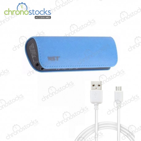 Batterie externe WST bleu 2600mAH micro USB