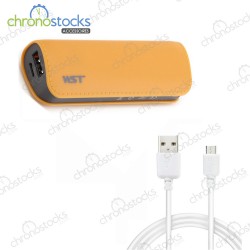 WST Batterie Externe Orange 2600mAH Micro USB