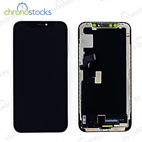 Ecran LCD vitre tactile GX Hard OLED iPhone X noir