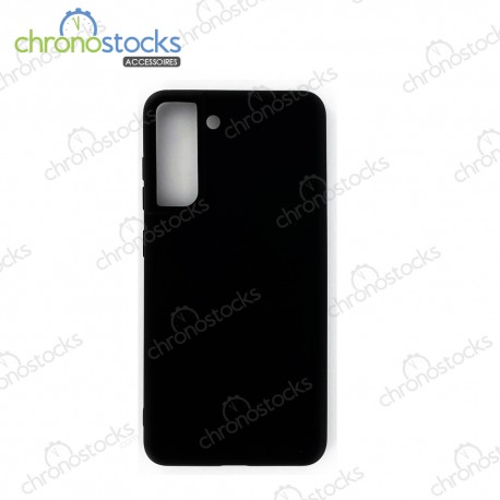 Coque arrière noire en gomme Samsung Galaxy S21 FE