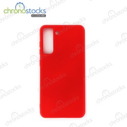Coque arrière rouge gomme Samsung Galaxy S21 FE