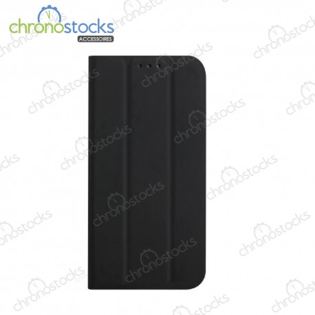 Coque rabattable noire Samsung Galaxy A12