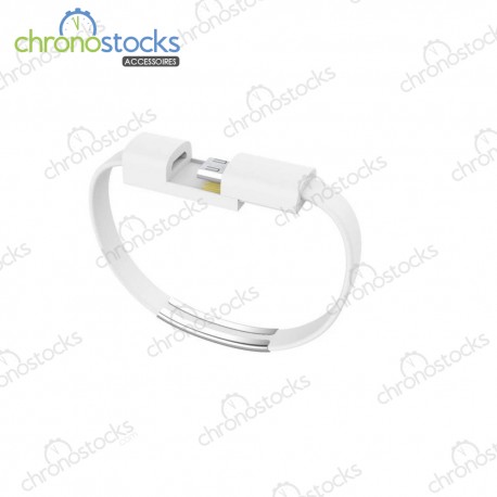 Bracelet de charge 25 cm Lightning blanc