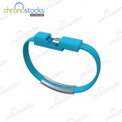 Bracelet de charge 25 cm Type-c bleu