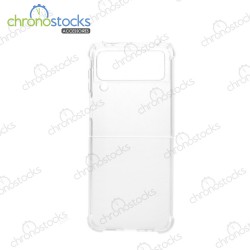 Coque silicone arrière transparente Samsung Galaxy Z Flip 3 5G