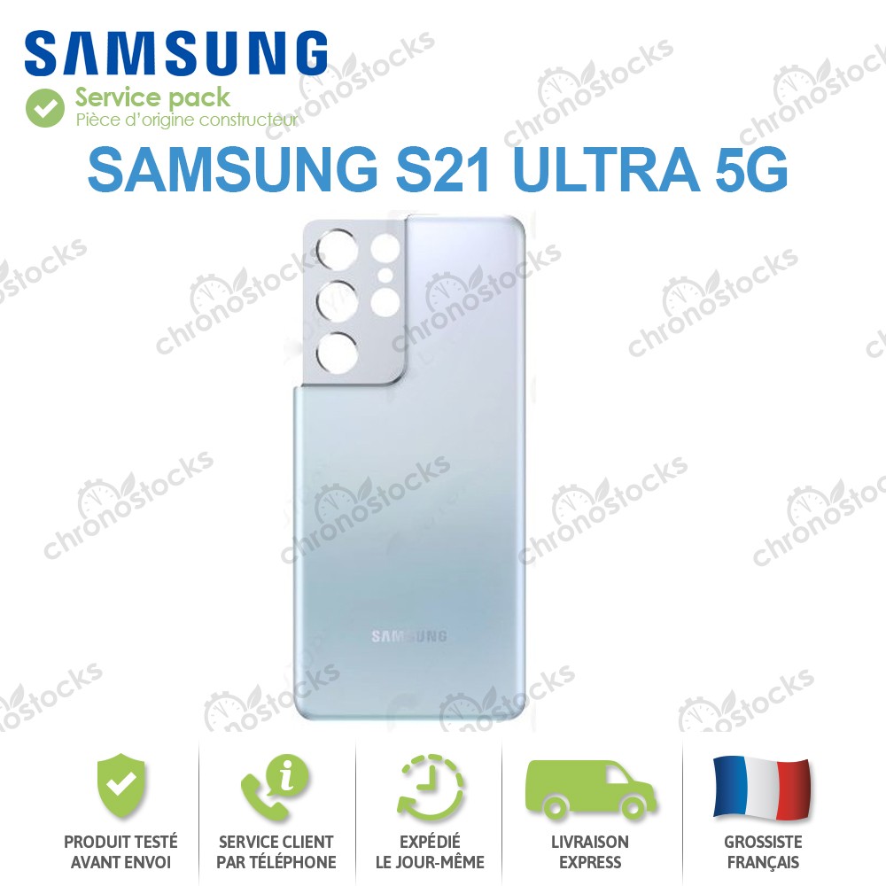 Vitre Arrière Samsung Galaxy S21 Ultra 5G Argent (G998B)