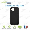 Coque arrière gomme noir iPhone 12 / 12 Pro