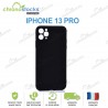 Coque arrière gomme iPhone 13 pro Noir