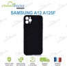 Coque arriere Gomme Samsung A12 Noir