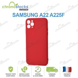 Coque arriere Gomme Samsung A22 4G Rouge