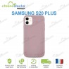 Coque arrière gomme Samsung Galaxy S20 Plus Rose