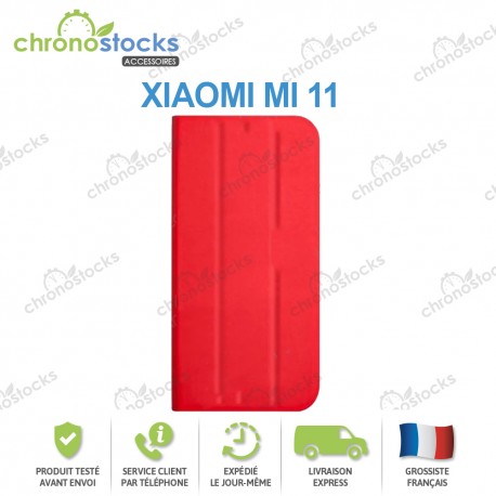 Coque rabattable Xiaomi Mi 11 Gris