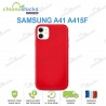 Coque arriere Gomme Samsung A41 Rouge