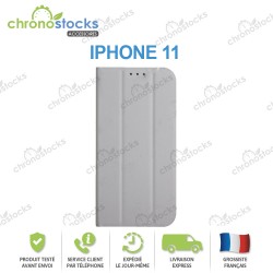 Coque Rabattable iPhone 11 gris