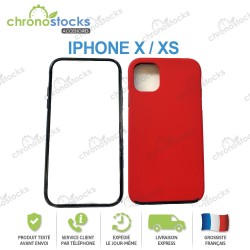 Coque silicone 360 Rouge iPhone X / XS