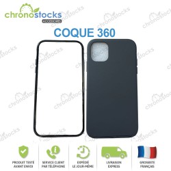 Coque silicone 360 Noir iPhone 12 / 12 Pro