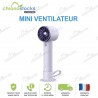 Mini ventilateur portable sans fil USB-C violet