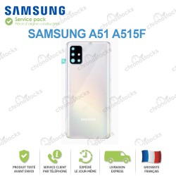 Vitre Arrière Samsung Galaxy A51 Blanc A515F