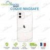 Coque silicone arrière transparente MagSafe iPhone 11 Pro Max