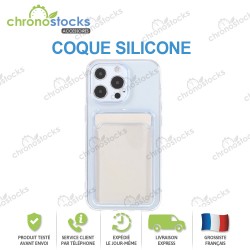 Coque silicone transparente avec porte carte iPhone 13 Pro Max