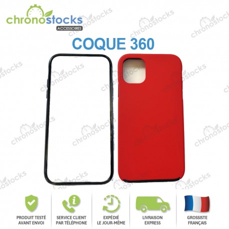 Coque silicone 360 Huawei P20 Lite Rouge