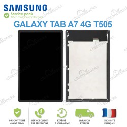Ecran tactile noir Samsung Galaxy Tab A7 4G original