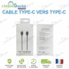 Câble Type-c vers Type-c noir (1M)