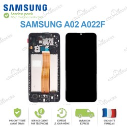 Ecran complet d'origine Samsung Galaxy A02S A025G (version N) noir