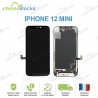 Ecran complet vitre tactile pour iPhone 12 Mini noir Soft Oled