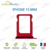 Tiroir SIM Rouge iPhone 13 Mini